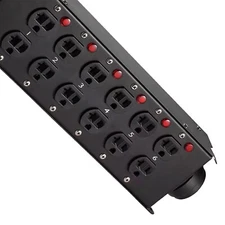 Socapex 19pin To 12x Edison Power Distro Box for Stage DJ Lighting Distribution