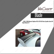 Stock CF OE Rear Spoiler Aero N1 Style Blade For 95-98 Nissan Skyline R33 GTR