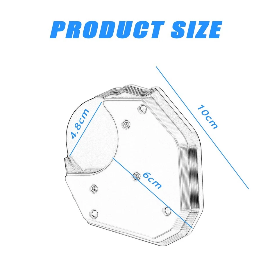 Almohadilla de agrandar soporte lateral CNC negro para Kawasaki KLR650 2008-2025 EE. UU. Foto 2 de 4
