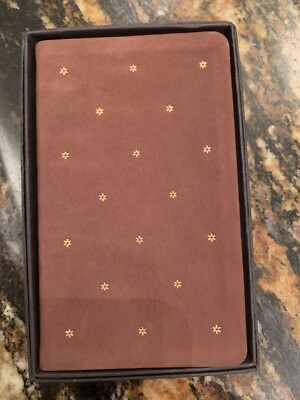 Vintage Michael Graves Leather Gold Star 1991 Calendar Pocket Planner book New