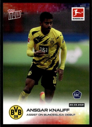 Carte Ansgar Knauff Autographe – Topps Chrome Bundesliga 22/23 Eintracht Francfort
