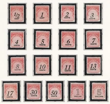 US J88 J104 J101 $5.00 Postage Due full complete set 17 stamps MNH 1959-85