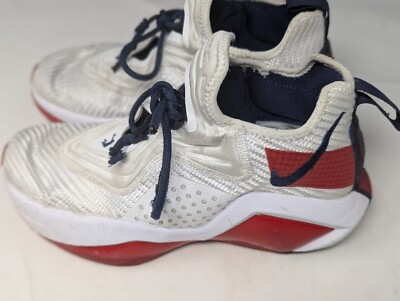 Nike LeBron Soldier 14XIV Basketball Shoes White/Red/Blue CK6024