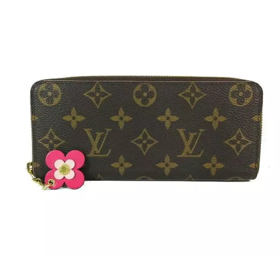 Louis Vuitton Monogram Portefeuille Clemence Flower M68314 Long wallet  Japan F/S