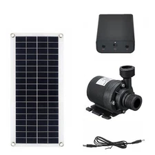 800l/h DC 12V Brushless Solar Water Pump 10W Solar Panel Pump Fish-Pond-Garden