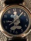 #439-Disney Mickey Mouse Watch MC0179: 30M Blue w/Silver Mickey — photo 1