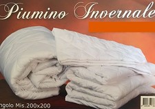PIUMINO SINTETICO INVERNALE SINGOLO TESSUTO 100% COTONE