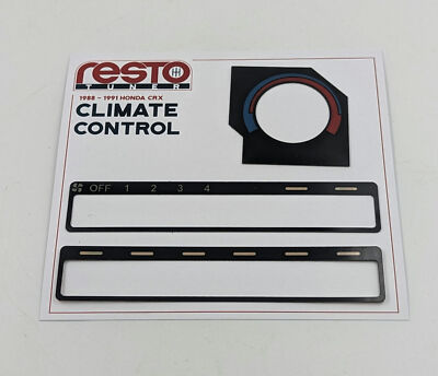 #ad 88 91 Honda CRX Climate Control Replacement Inserts $29.99