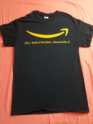 Amazon Marketplace Logo T-Shirt SIZE S Flex Driver Prime Fulfillment worker STL4 | eBay
