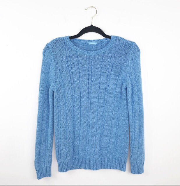 J. Mclaughlin Medium Sweater Womens Blue Knit Pullover | eBay