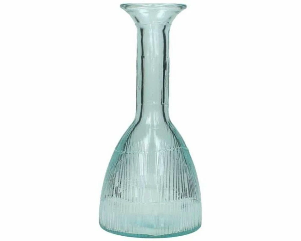 Vase Blumenvase Glas hoch schmal schlank Tischvase Vintage Shabby recycling NEU - Bild 2 von 2