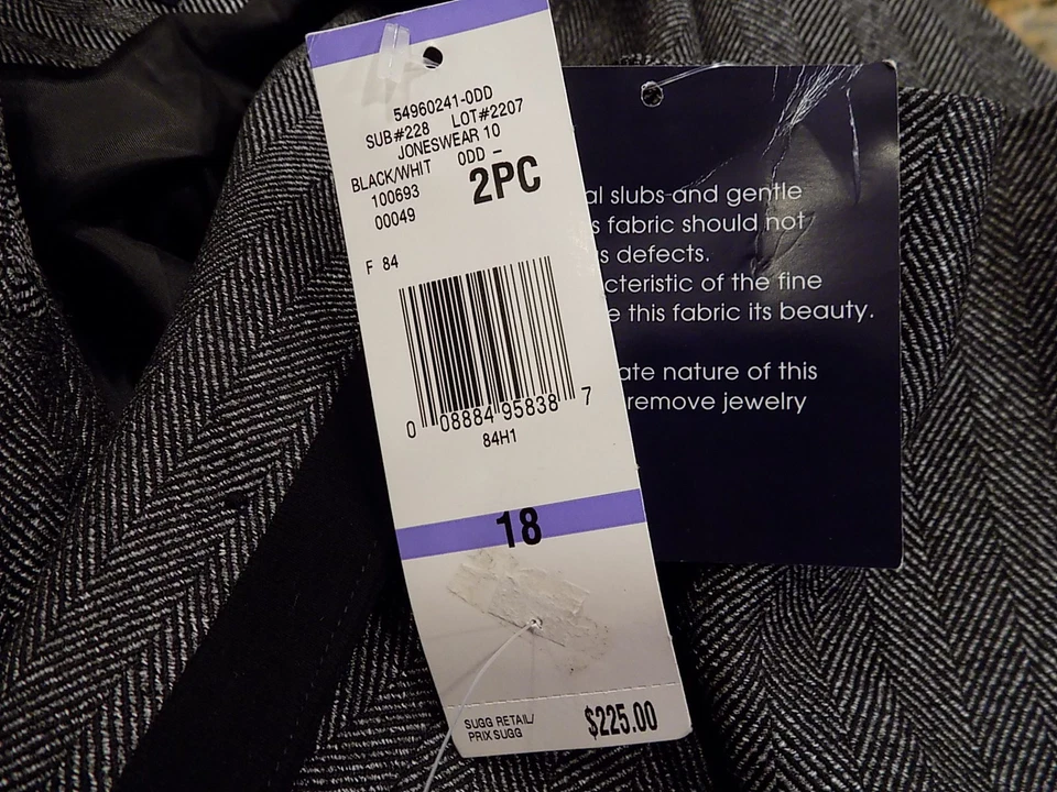 Blazer mujer JONES WEAR NUEVO CON ETIQUETAS rayón/algodón talla 18 (325) Foto 3 de 4