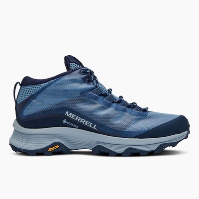 Merrell Moab Speed Mid Gore-Tex Waterproof Damen Navy Outdoor Hiking Schuhe NEU!