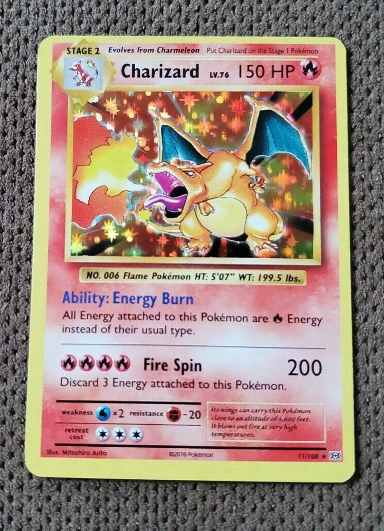 charizard holo rare 11/108 pokemon xy evolutions | eBay