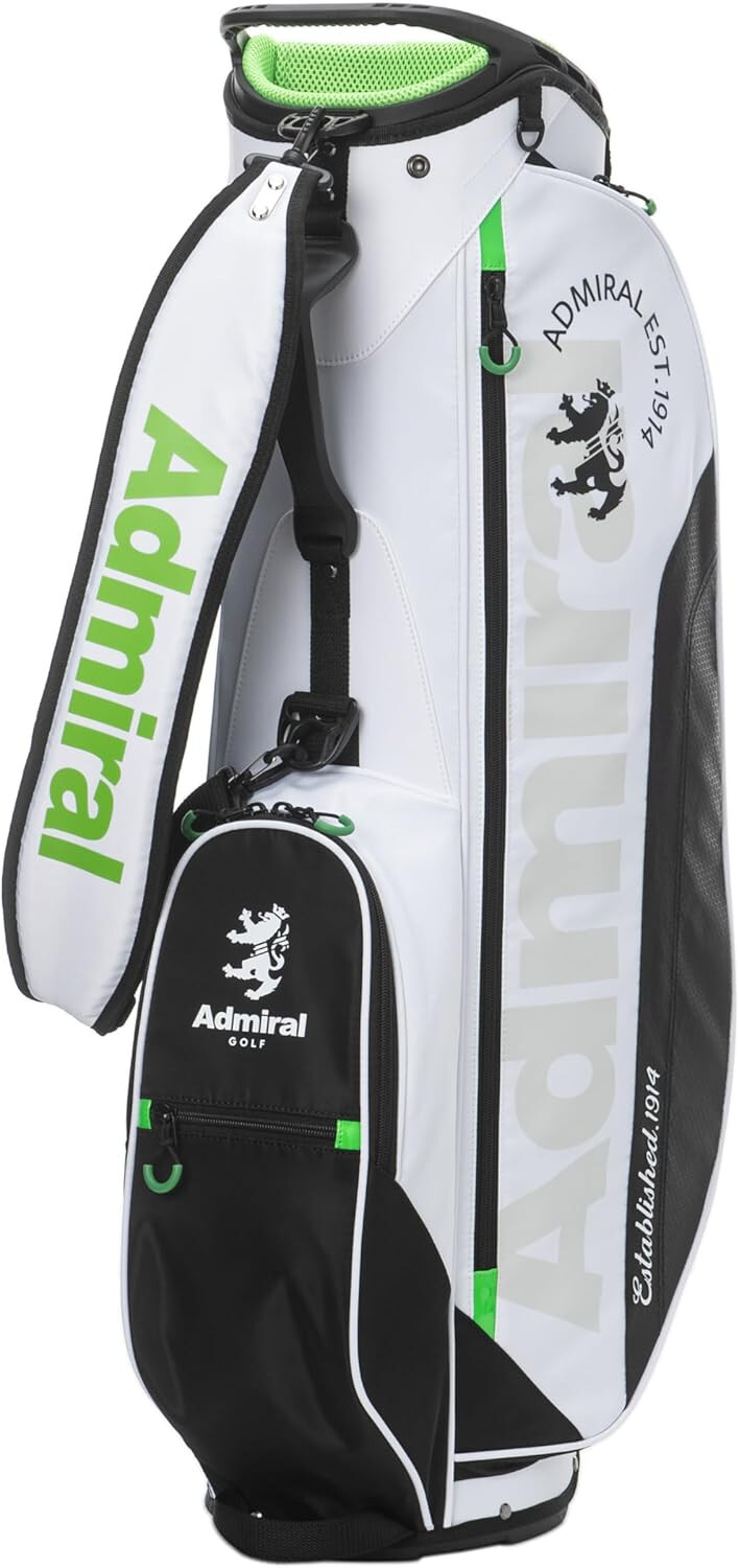 Сумка ADMIRAL Golf Stand Caddy Bag ОБЛЕГЧЕННАЯ 9 x 46 дюймов 2,7 кг белая ADMG5AC7