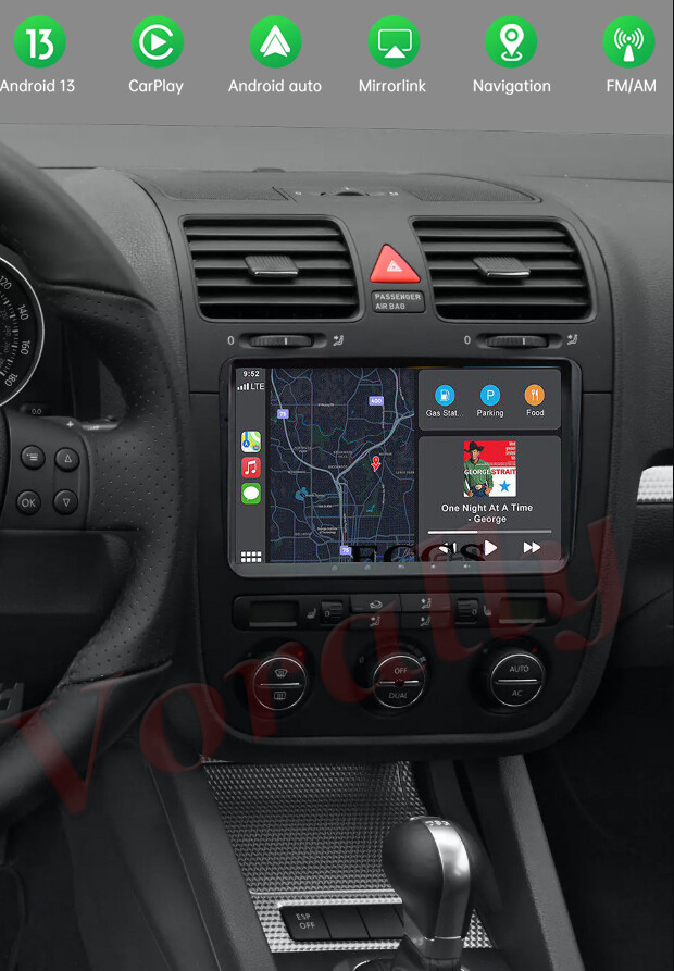 For 2008 VW Volkswagen R32 Android 13 Navi CarPlay Android Auto