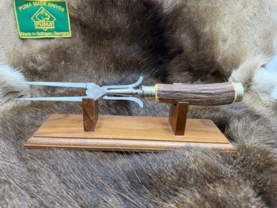 Puma Vintage Cutlery Fork With Genuine Stag Handle - Mint / Rare ''A''