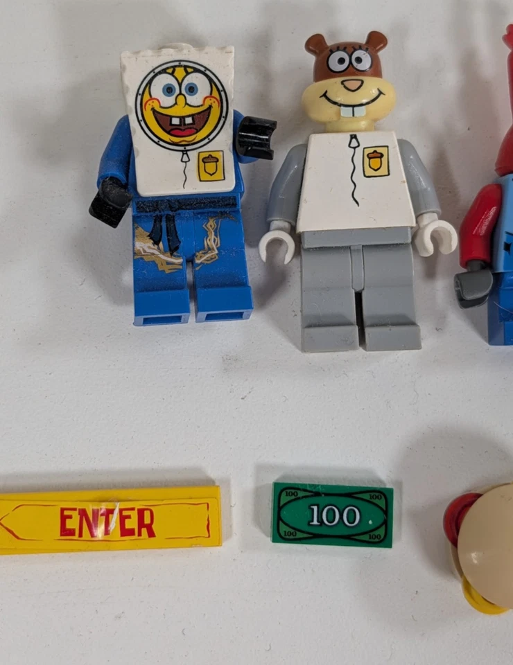 LEGO Sandy Sr. Cangrejos Patricio Bob Esponja Pantalones Cuadrados Crujiente Minifigura Lote de Piezas Foto 2 de 4