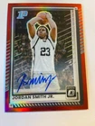 Jordan Smith Jr 2025-26 Panini Donruss Optic Signatures Red Prizm Auto SP #13/75