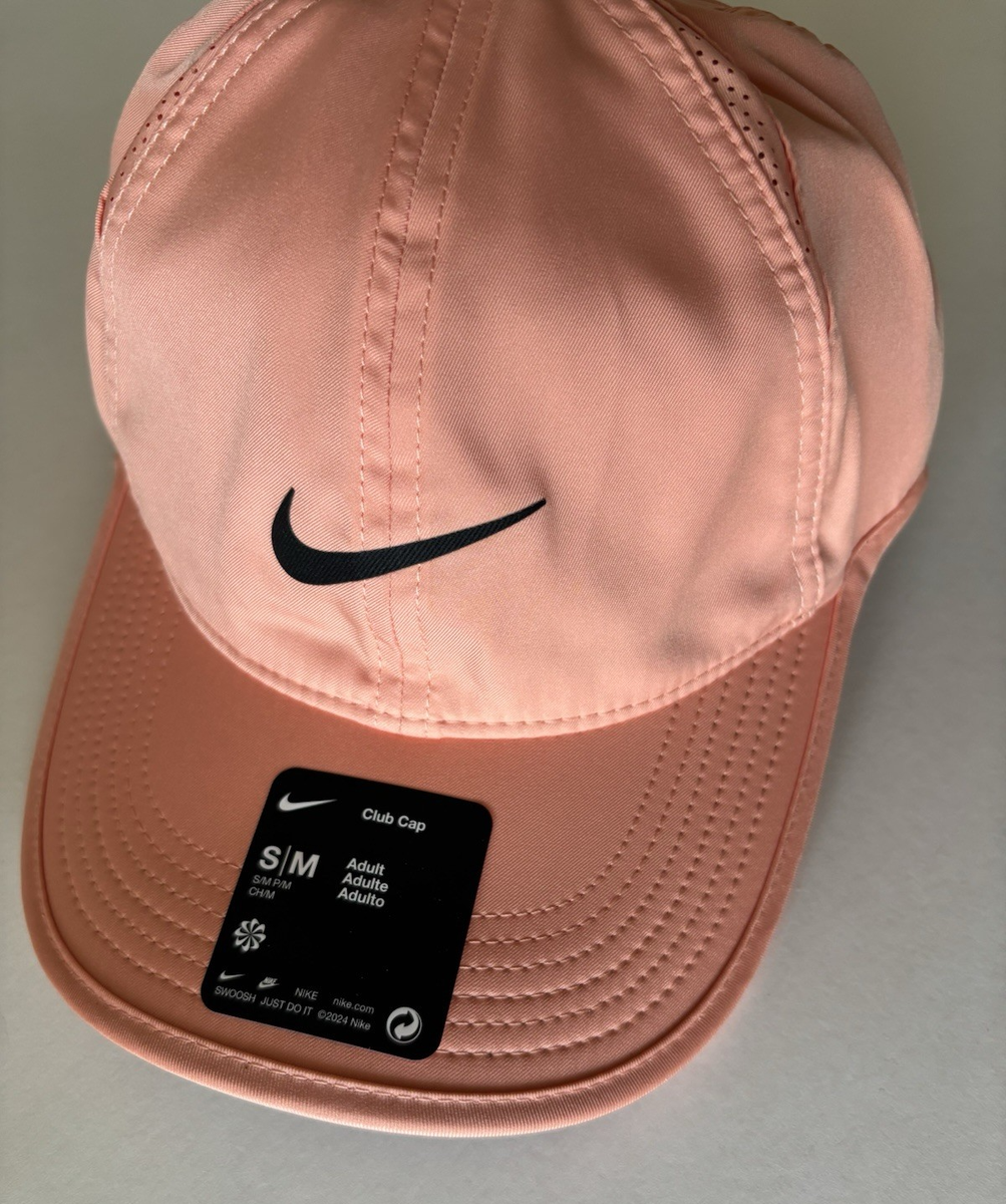 Nike Dri Fit Hat Size S/M Featherlight Club Cap FB5682-844 Apricot