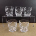 5 Waterford Ashling Old Fashioned Tumblers Glasses 3.25" Tall VGC Vintage