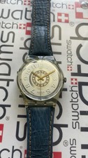 Swatch Delave GK145 1992 Standard Gents 34mm Leather Vintage