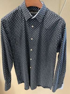 Quieti Patterned BLUE L/S Shirt 