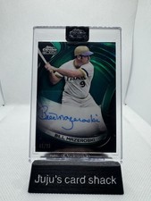 2022 Topps Chrome Black Bill Mazeroski Auto On-Card Green Refractor /99! Pirates