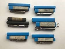 Lot Of 5 Niagara Cutter Two Flute Single End & 1 Weldon Tool Double End 2 Flute