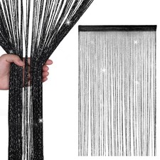 String Curtain Panels Door Fly Screen Room Divider Net Hanging Glitter Curtains