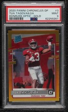 2020 Chronicles Draft Picks Gold Prizm 8/10 Tua Tagovailoa #3 PSA 9 MINT 0rm0