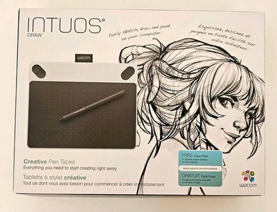 Wacom Intuos Draw Grafiktablet mit Stift, USB-Kabel, Anleitung, CD & OVP