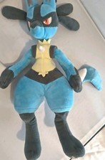 2022 Jazwares Pok mon Lucario Plush Stuffed Animal 13" Pre-owned