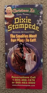 Dolly Parton Autograph Signature Pamplet Dixie Stampede The Smokies Most Fun Pla