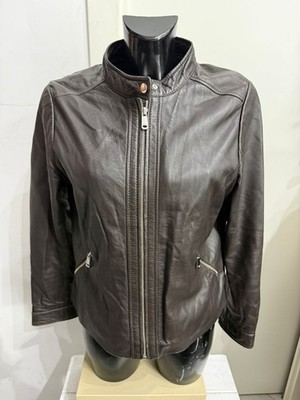 Jacke conbipel Frau Haut Farbe Brown Größe 48 Cod. AM483