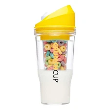 Crunch Cup On-the-Go Portable Milk Cereal Tumbler - Single Pack (2 Colors)