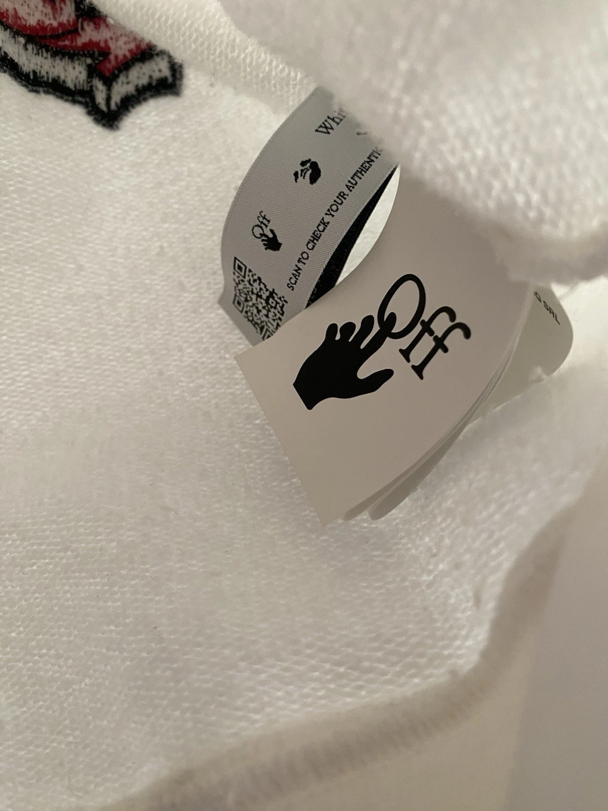 Felpa con cappuccio Off White Graffiti taglia media