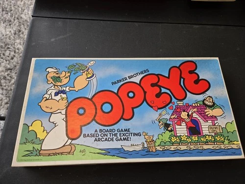 Vintage 1983 Parker Brothers Popeye Arcade-based Board Game Complete EX