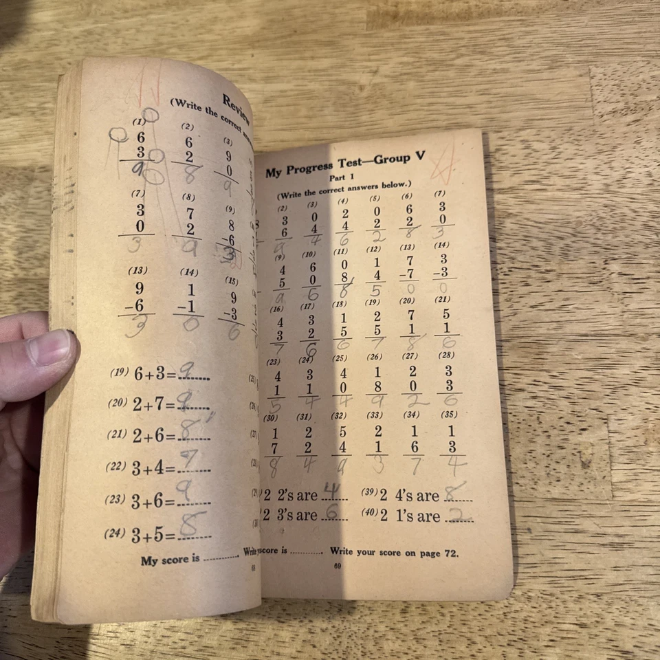 Vintage My Progress Book In Arithmetic No. 1 Individual Workbook 1933 Used - Image 2 of 4