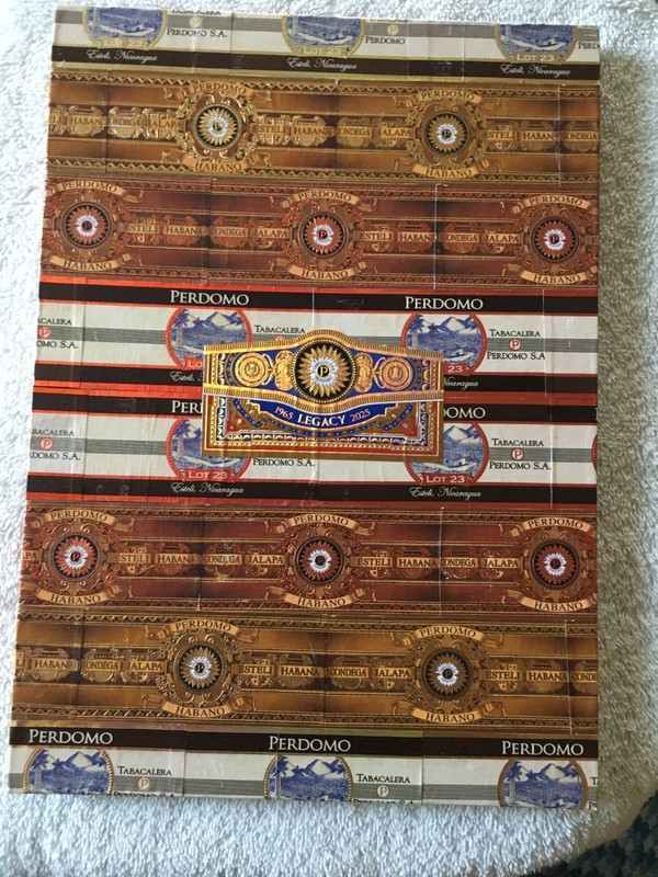 Perdomo Cigar custom cigar band art - CIGart by T - 8 1/4 x 11 1/2