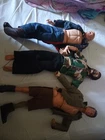 GI Joe Lot of 3 Vintage 1960’s 70’s Action Figures As Is