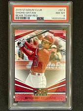 2019 Stadium Club Beam Team Red Shohei Ohtani (2nd Year) PSA 8