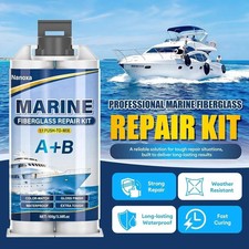 Marine Fiberglass Repair Kit, Gel Coat Repair Kit for Boats with Color Match, Fi