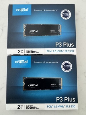 Crucial P3 Plus 2TB PCIe 4.0 NVMe M.2 SSD 2280 CT2000P3PSSD8 NEU & VERSIEGELT