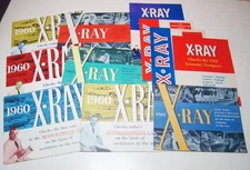Lot = 11 Rambler X-Ray Brochure Vtg  AMC Car Bklts 1960-63 RARE Dealer Specs Acc