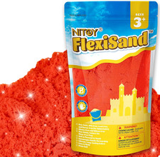 Flexisand 2.2Lbs Play Sand, Never Dries Out-Fun for 3 Years and up Kids Bulk Ref