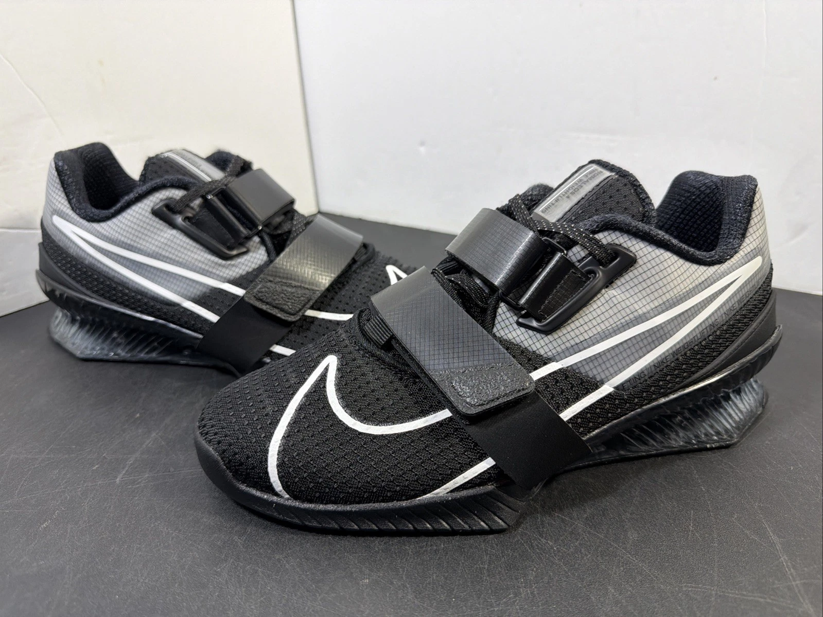 Nike Romaleos 4 Black/White Men's Size 6.5 & 7.5 Squat Weightlifting CD3463-010