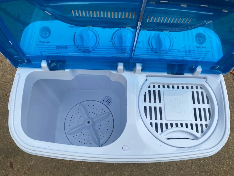 ✅ Erivess HA101W Compact Portable Washer Twin Tub 20lb Laundry Machine Tested - Image 3 of 4