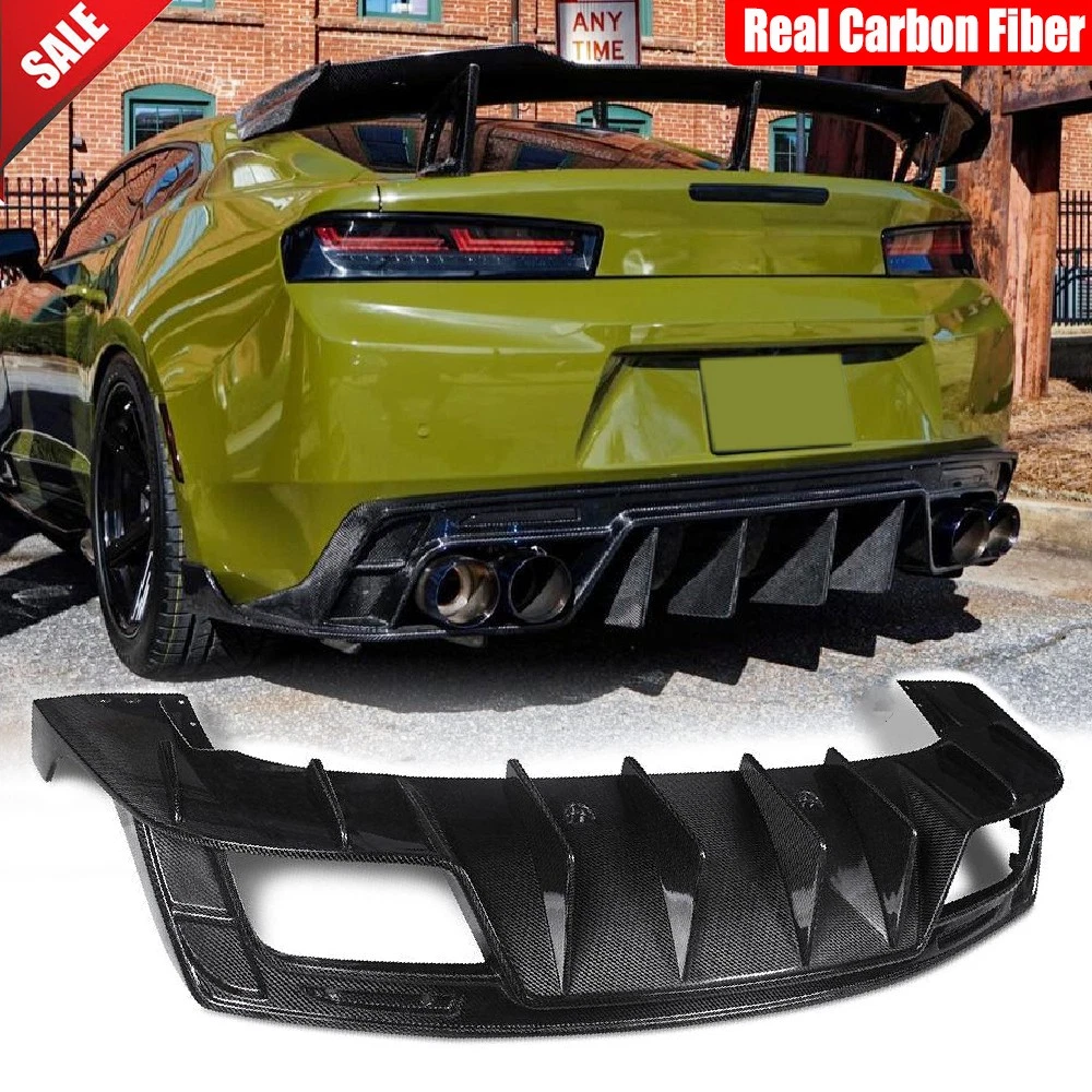 Kit Completo 21 Piezas Cubreinteriores Fibra Carbono Rojo Para Chevrolet Camaro 2010-2015 - Fácil Instalación