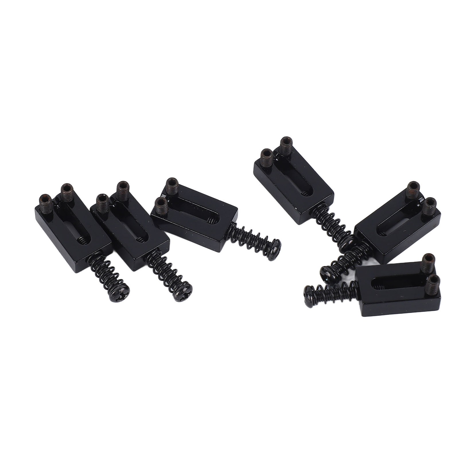 6 Pcs Electric Guitar Bridge Saddle Standard Zinc Alloy Guitar Tremolo Bridg